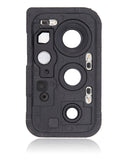 Replacement Back Camera Lens With Cover Bezel Ring Compatible with OnePlus 9RT 5G (Nano Silver)