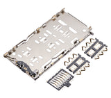 Replacement Sim Card Reader Compatible with Motorola Moto G22 (XT2231 / 2022) / TCL 30 SE (4 Piece Set)