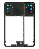 Replacement Mid-Frame Housing Compatible with Motorola Moto G22 (XT2231 / 2022) (Cosmic Black)