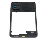 Replacement Mid-Frame Housing Compatible with Motorola Moto G22 (XT2231 / 2022) (Cosmic Black)