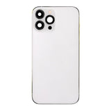 Replacement Back Housing W/ Small Parts Compatible with Apple iPhone 13 Pro Max (US Version) (Used OEM Pull: Grade A) (Silver)