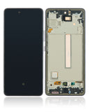 Replacement OLED Assembly With Frame Compatible with Samsung Galaxy A53 5G ( A536 / 2022) (Refurbished) (Black)
