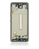 Replacement OLED Assembly With Frame Compatible with Samsung Galaxy A53 5G ( A536 / 2022) (Refurbished) (Black)