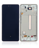 Replacement OLED Assembly With Frame Compatible with Samsung Galaxy A53 5G ( A536 / 2022) (Refurbished) (White)