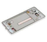 Replacement OLED Assembly With Frame Compatible with Samsung Galaxy A53 5G ( A536 / 2022) (Refurbished) (White)