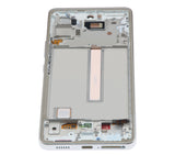 Replacement OLED Assembly With Frame Compatible with Samsung Galaxy A53 5G ( A536 / 2022) (Refurbished) (White)