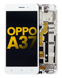 Replacement LCD Assembly With Frame Compatible with OPPO A37 (Refurbished) (White)