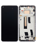 Replacement OLED Assembly With Frame Compatible with Xiaomi Mi 11 Lite / Xiaomi Mi 11 Lite 5G (Refurbished) ( Boba Black)