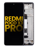 Replacement LCD Assembly With Frame Compatible with Xiaomi Redmi Poco X3 / X3 Pro (Refurbished) (Phantom Black)