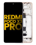 Replacement LCD Assembly With Frame Compatible with Xiaomi Redmi Poco X3 Pro (Refurbished) (Metal Bronze)
