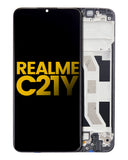 Replacement LCD Assembly With Frame Compatible with Realme C21Y (Refurbished) (All Colors)