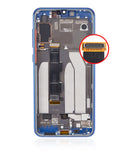 Replacement OLED Assembly With Frame Compatible with Xiaomi Mi 9 SE (Refurbished) (Blue)