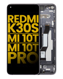 Replacement LCD Assembly With Frame Compatible with Xiaomi Redmi K30S / Mi 10T / Mi 10T Pro 5G (Refurbished) (Cosmic Black)