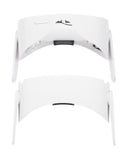 Replacement Mid-Frame Housing Compatible with Oculus (Game Console Parts) Oculus Quest 2 (With Small Parts) (White)
