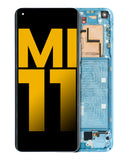 Replacement OLED Assembly With Frame Compatible with Xiaomi Mi 11 (Refurbished) (Horizon Blue)