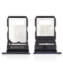 Replacement Single Sim Card Tray Compatible with Motorola Edge 5G (XT2141 / 2021) (Nebula Blue)