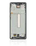 Replacement OLED Assembly With Frame Compatible with Samsung Galaxy A73 (A735 / 2022) (Refurbished) (Gray)