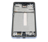 Replacement OLED Assembly With Frame Compatible with Samsung Galaxy A73 (A735 / 2022) (Refurbished) (Gray)