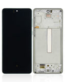 Replacement OLED Assembly With Frame Compatible with Samsung Galaxy A73 (A735 / 2022) (Refurbished) (Mint)