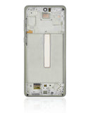 Replacement OLED Assembly With Frame Compatible with Samsung Galaxy A73 (A735 / 2022) (Refurbished) (Mint)