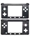Replacement Mid-Frame Housing Compatible with Nintendo (Game Console Parts) Nintendo 3DS (Black)