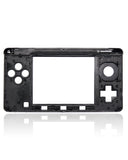 Replacement Mid-Frame Housing Compatible with Nintendo (Game Console Parts) Nintendo 3DS (Black)
