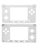 Replacement Mid-Frame Housing Compatible with Nintendo (Game Console Parts) Nintendo 3DS (White)