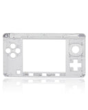 Replacement Mid-Frame Housing Compatible with Nintendo (Game Console Parts) Nintendo 3DS (White)