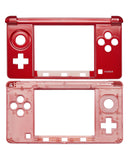 Replacement Mid-Frame Housing Compatible with Nintendo (Game Console Parts) Nintendo 3DS (Red)