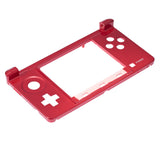 Replacement Mid-Frame Housing Compatible with Nintendo (Game Console Parts) Nintendo 3DS (Red)