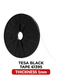 Double-Sided Acrylic Black Tape (1MM x 25M) (Tesa Model # 61395) Compatible with tesa