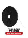 Double-Sided Acrylic Black Tape (2MM x 25M) (Tesa Model # 61395) Compatible with tesa