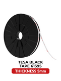 Double-Sided Acrylic Black Tape (5MM x 25M) (Tesa Model # 61395) Compatible with tesa