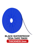 Double-Sided Acrylic Waterproof Black Tape (2MM x 25M) (Tesa Model # 75620) Compatible with tesa
