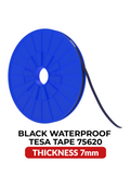 Double-Sided Acrylic Waterproof Black Tape (7MM x 25M) (Tesa Model # 75620) Compatible with tesa