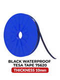 Double-Sided Acrylic Waterproof Black Tape (10MM x 25M) (Tesa Model # 75620) Compatible with tesa