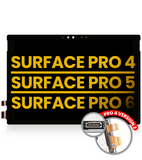Replacement LCD Assembly With Digitizer Compatible with Microsoft Surface Pro 4 (1724) (Version 2 / LG LCD Version: LP123WQ1) / Surface Pro 5 (1796) / Surface Pro 6 (1807) (Refurbished) (Black)