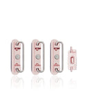 Replacement Hard Buttons (Power / Volume / Switch) Compatible with Apple iPhone 6S (Rose Gold)