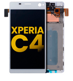 Replacement LCD Assembly With Frame Compatible with Sony Xperia C4 (E5303: E5306: E5333: E5343: E5353: E5363) (Refurbished) (White)