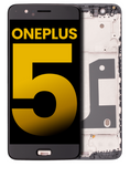 Replacement OLED Assembly With Frame Compatible with OnePlus 5 (Refurbished) (Black)