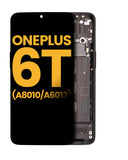 Replacement OLED Assembly With Frame Compatible with OnePlus 6T (A6010 / A6013) (Refurbished) (Midnight Black)