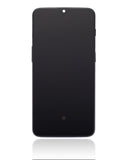 Replacement OLED Assembly With Frame Compatible with OnePlus 6T (A6010 / A6013) (Aftermarket Plus) (Mirror Black)