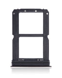 Replacement Dual Sim Card Tray Compatible with OnePlus 6T (A6010 / A6013) (Midnight Black)