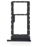 Replacement Dual Sim Card Tray Compatible with Motorola Moto G8 Play (XT2015 / 2019) (Black Onyx)