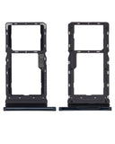 Replacement Dual Sim Card Tray Compatible with Motorola Moto G8 Play (XT2015 / 2019) (Blue)