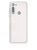 Replacement Back cover Glass Compatible with Motorola Moto G8 (XT2045-1 / 2020) (White Prism)