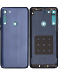Replacement Back cover Glass Compatible with Motorola Moto G8 (XT2045-1 / 2020) / G Fast (XT2045-3 / 2020) (Neon Blue)