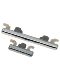 Replacement Hard Buttons (Power / Volume) Compatible with Motorola Moto G8 (XT2045-1 / 2020) / G Fast (XT2045-3 / 2020) (US Version) (Silver)