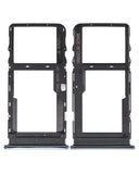 Replacement Dual Sim Card Tray Compatible with TCL 10L (T770H / T770B) (Arctic White)