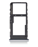 Replacement Dual Sim Card Tray Compatible with TCL 10L (T770H / T770B) (Arctic White)